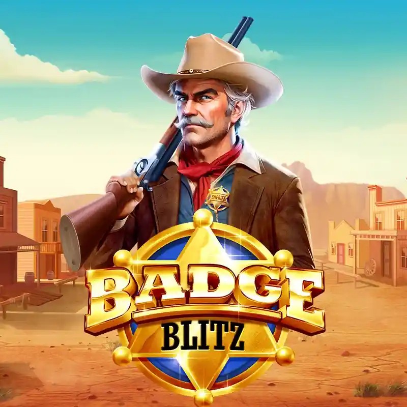 Badge Blitz casino game by Pragmatic Play – featured logo at Instant Casino