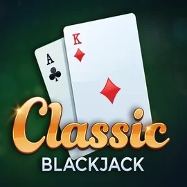 Classic Blackjack online game logo by Red Tiger Gaming on casino-instant.eu.com