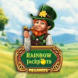 Rainbow Jackpots Megaways slot logo by Red Tiger Gaming at Instant Casino
