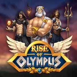 Slots logo of Rise of Olympus from Play'n GO at Instant Casino