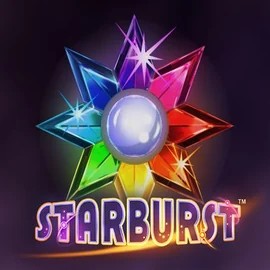 Slots logo of Starburst from NetEnt at Instant Casino